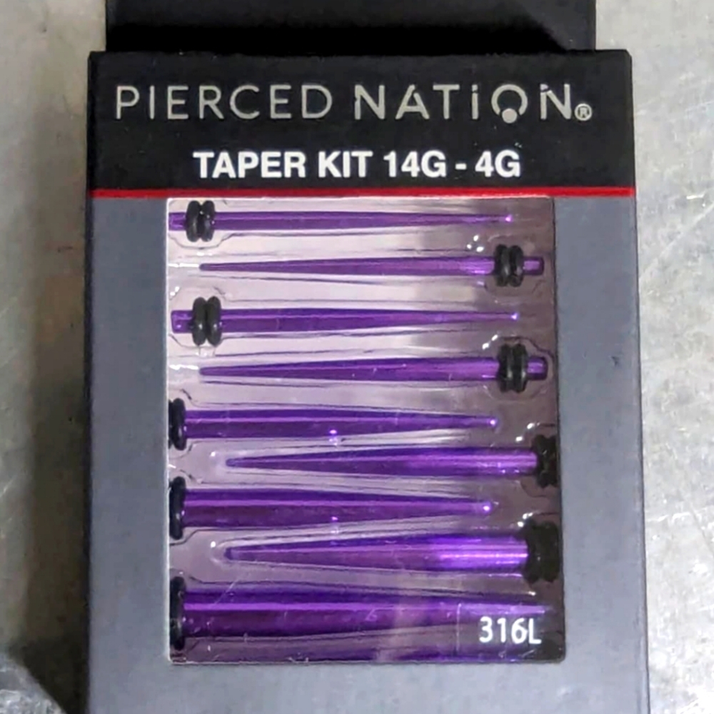 Pirrced Nayion 14-4G Taper Kit (Purple)